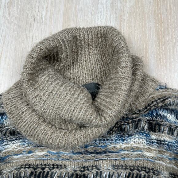 Sunday In Brooklyn Boho Chic Oversized Chunky Knit Cowl Pullover Sweater Small - Picture 5 of 15